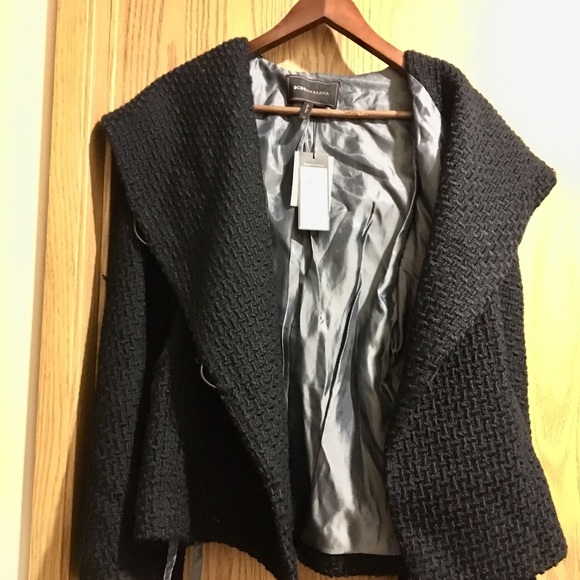 BCBG woven black wool jacket - Picture 5 of 7